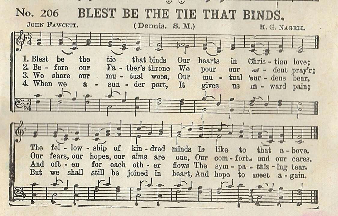 blest be the tie that binds lyrics